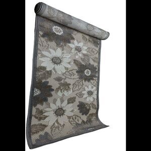 Nourison 2'2" x 7'6" Rose Garden Indoor/Outdoor Rug Ivory Gray